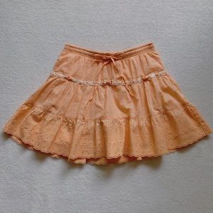 peach garden mini skirt💐🤍